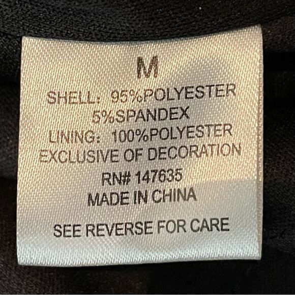 Romeo & Juliet Couture Black Velvet Sequined Y2K  WhimsiGoth Skirt NWOT Size M - Picture 9 of 11